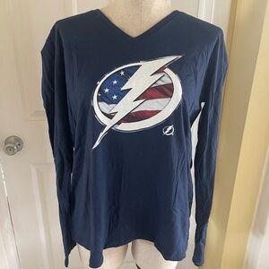 Tampa Bay Lightning Women's Long Sleeve T-Shirt - Size XL